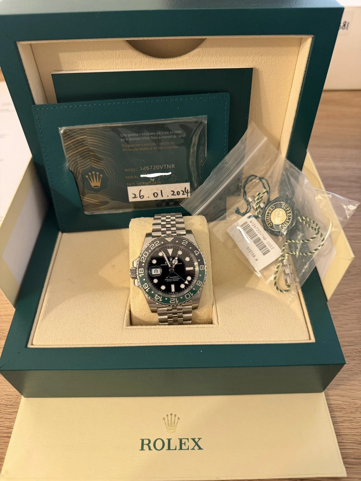 Rolex GMT II sprite 126720VTNR