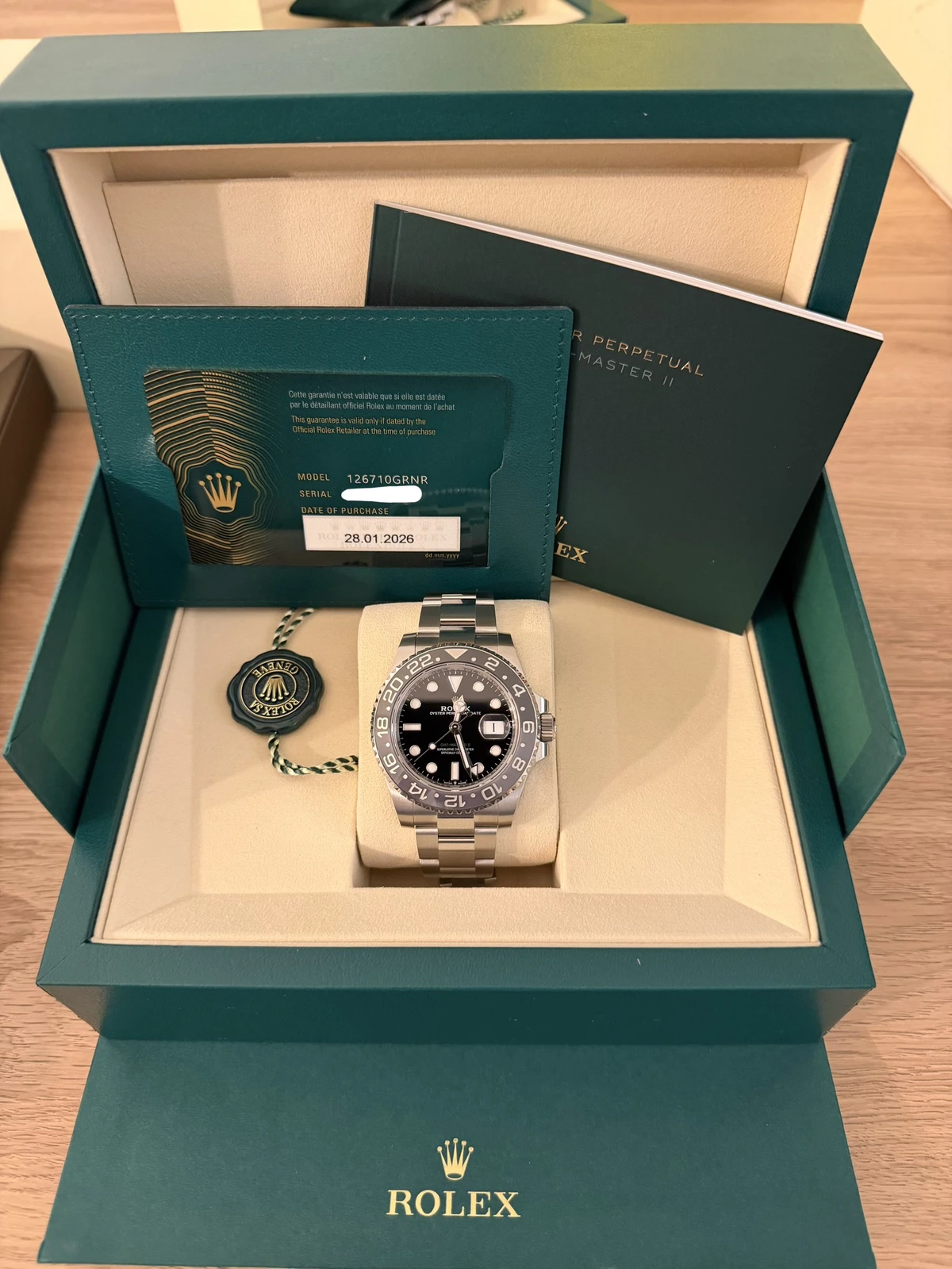Rolex GMT II Bruce Wayne 126710GRNR