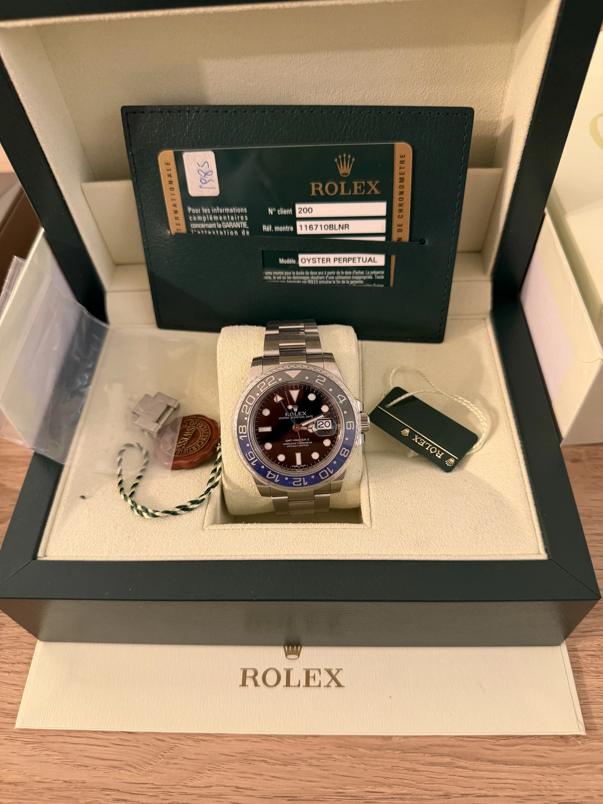 Rolex GMT II Batman 116710BLNR