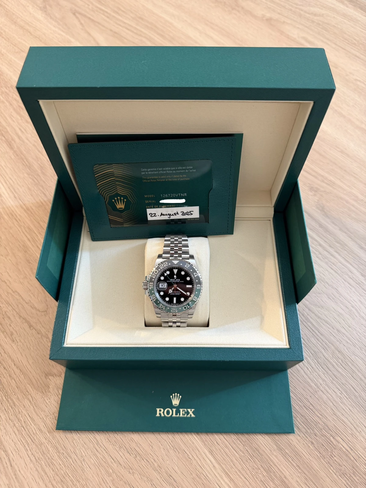 Rolex GMT II sprite 126720VTNR