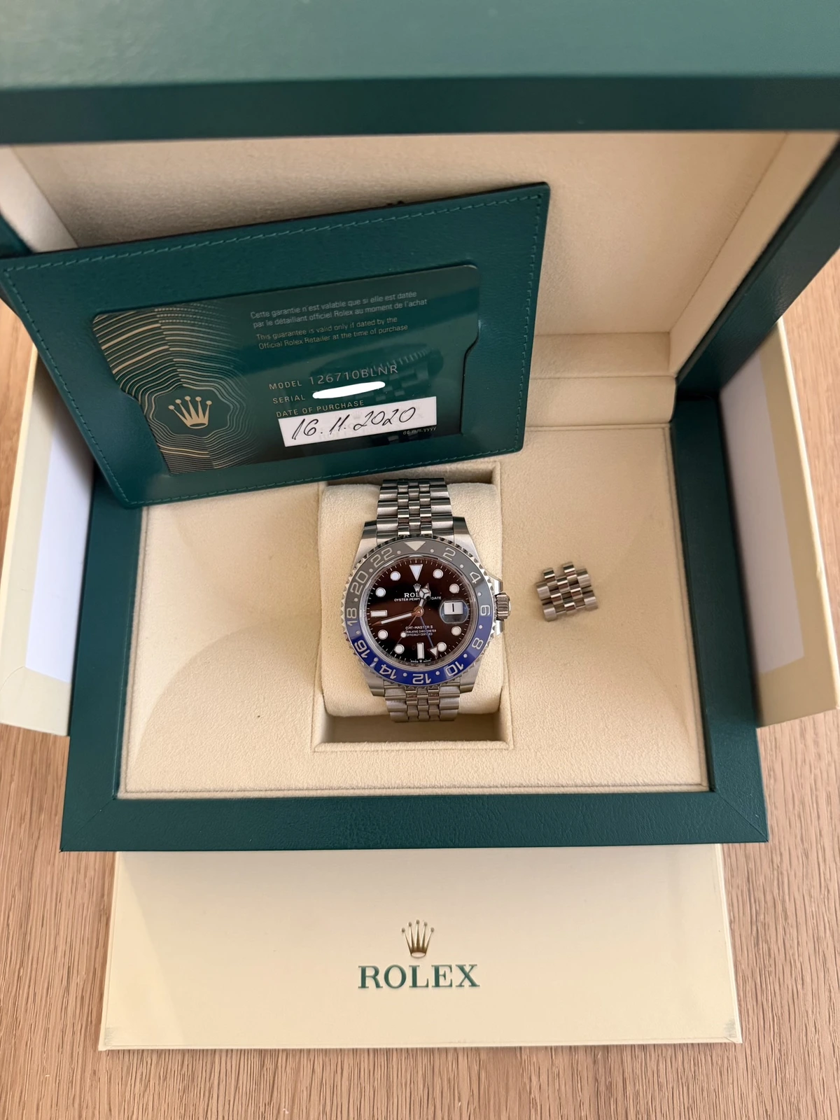 Rolex GMT II Batgirl 126710BLNR