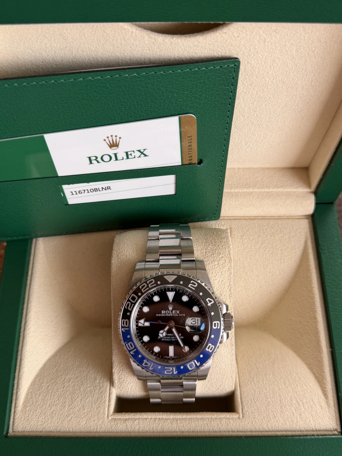 Rolex Gmt master II “ Batman “ 116710BLNR