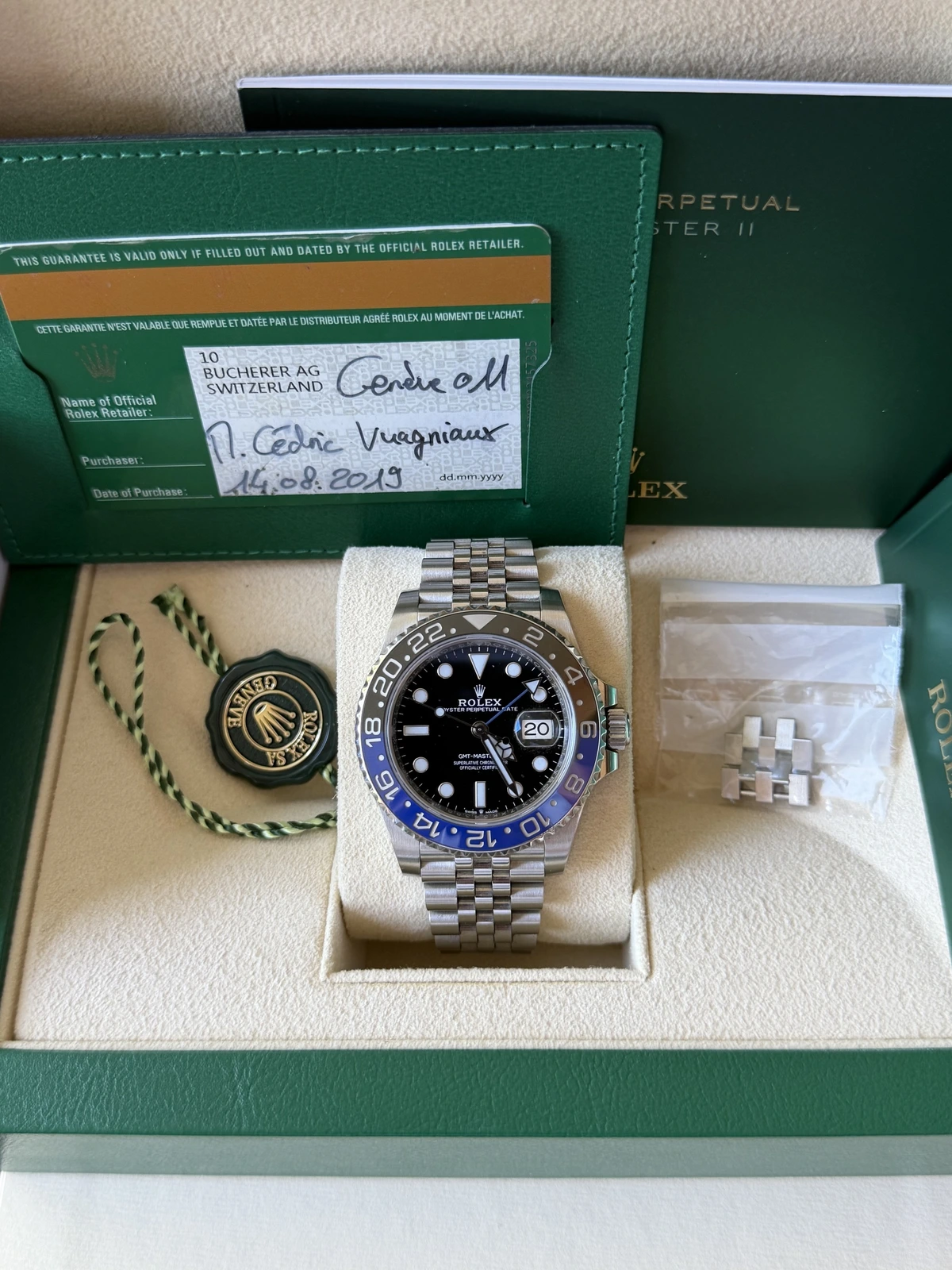 Rolex Gmt master II batgirl 126710BLNR
