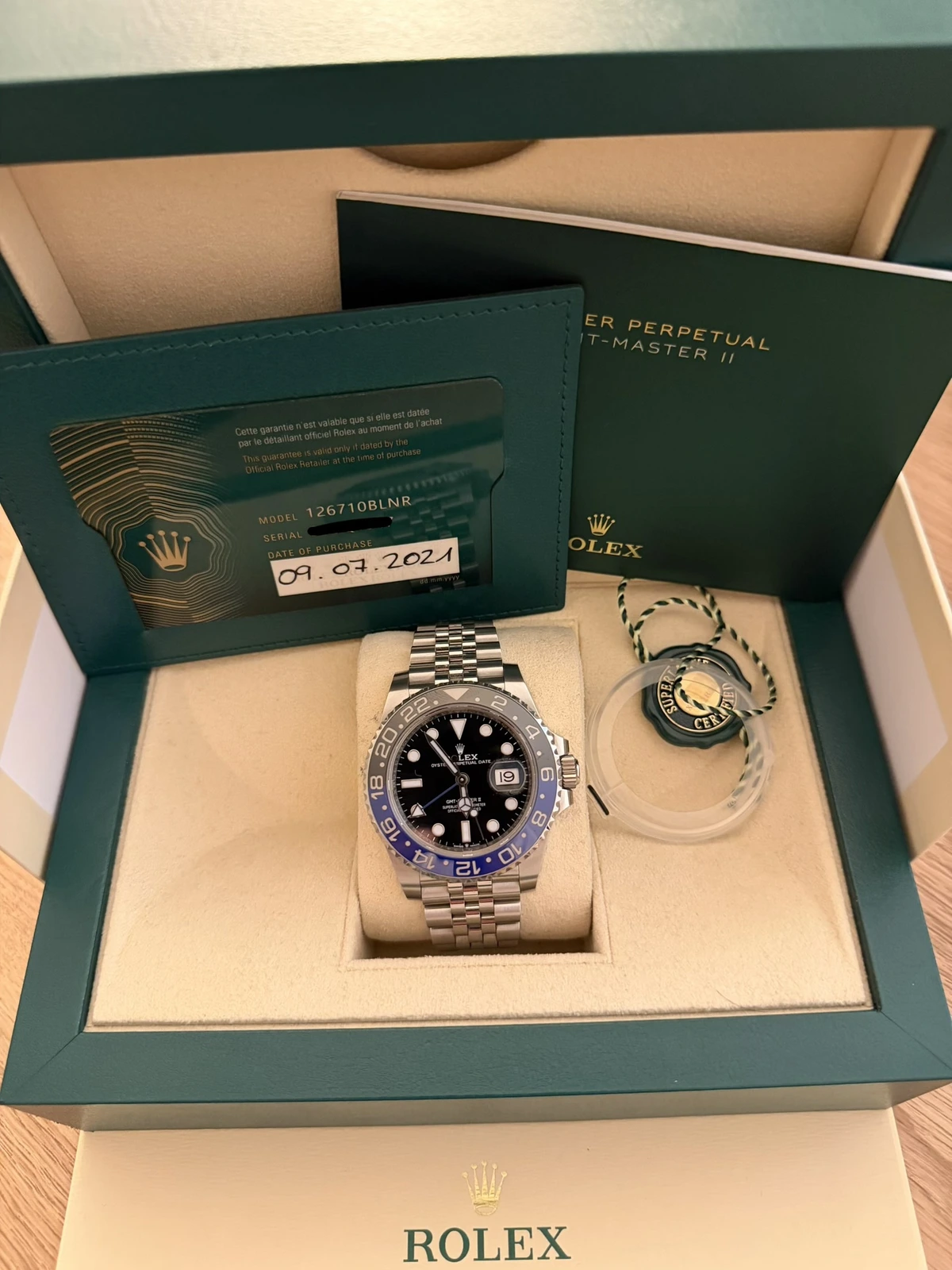 Rolex Gmt master II “batgirl”