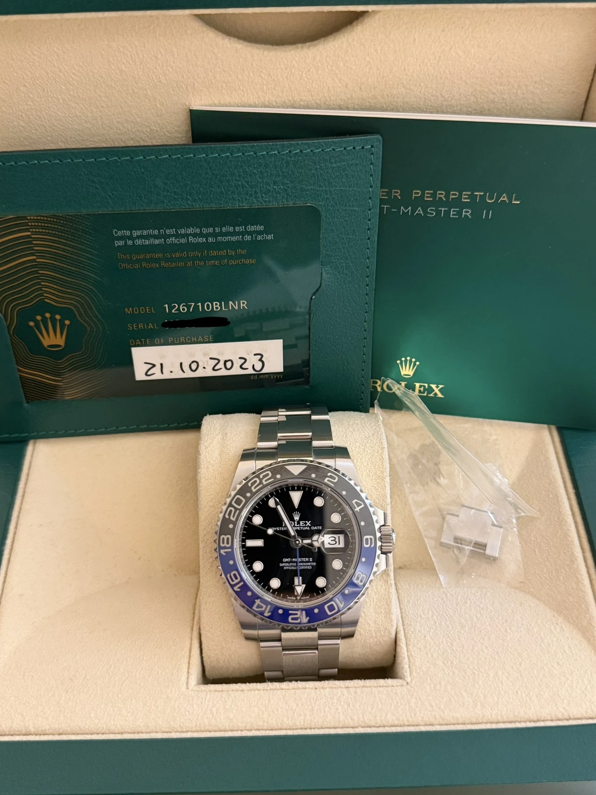 Rolex Gmt Master II Batman